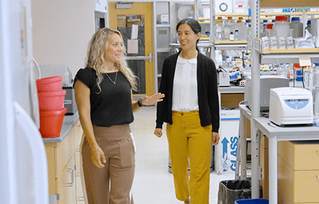 UPMCPhysicianEd's tweet photo. In this @UPMC Physician Journal Feature, meet researchers @mvdileo, PhD, and Yuanyuan Chen, PhD, from @Pitt_Ophth, who have joined forces to improve drug therapies and how they are delivered to patients who experience low vision and blindness: https://t.co/XvKwITw8TO https://t.co/b1jm97UX55