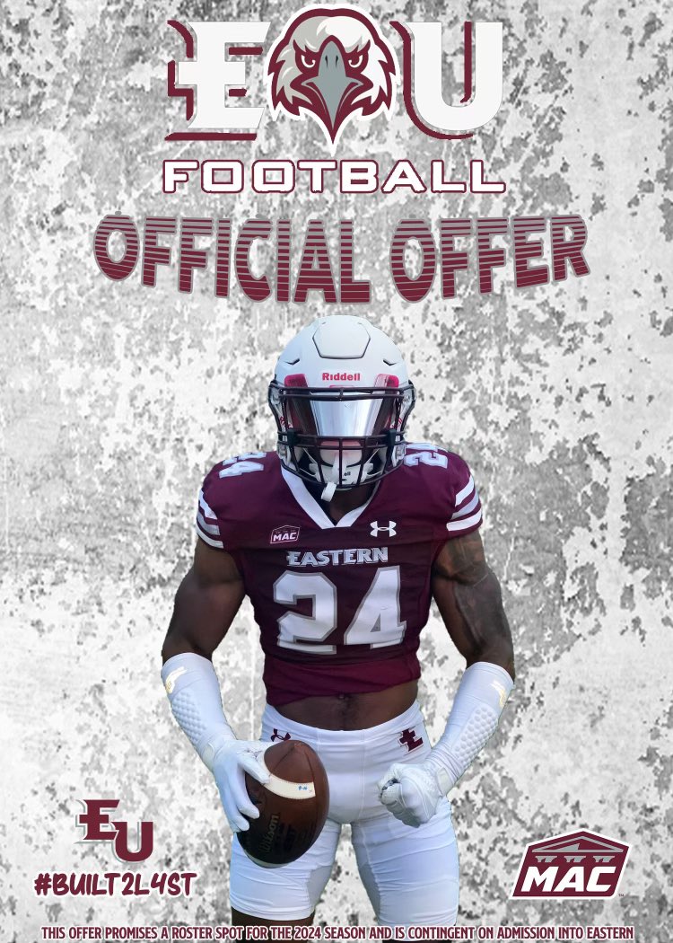 Wilson Ingerski (@wilson_ingerski) on Twitter photo I am more than blessed to say, I have received my first offer from Eastern University <a href="/EUEaglesFB/">Eastern University Football</a>. Thank you so much <a href="/Coach_Crock/">Billy Crocker</a> and <a href="/TheCoachMorris/">Tyzhir Morris</a>. I am more than blessed to say, I have received my first offer from Eastern University <a href="/EUEaglesFB/">Eastern University Football</a>. Thank you so much <a href="/Coach_Crock/">Billy Crocker</a> and <a href="/TheCoachMorris/">Tyzhir Morris</a>.