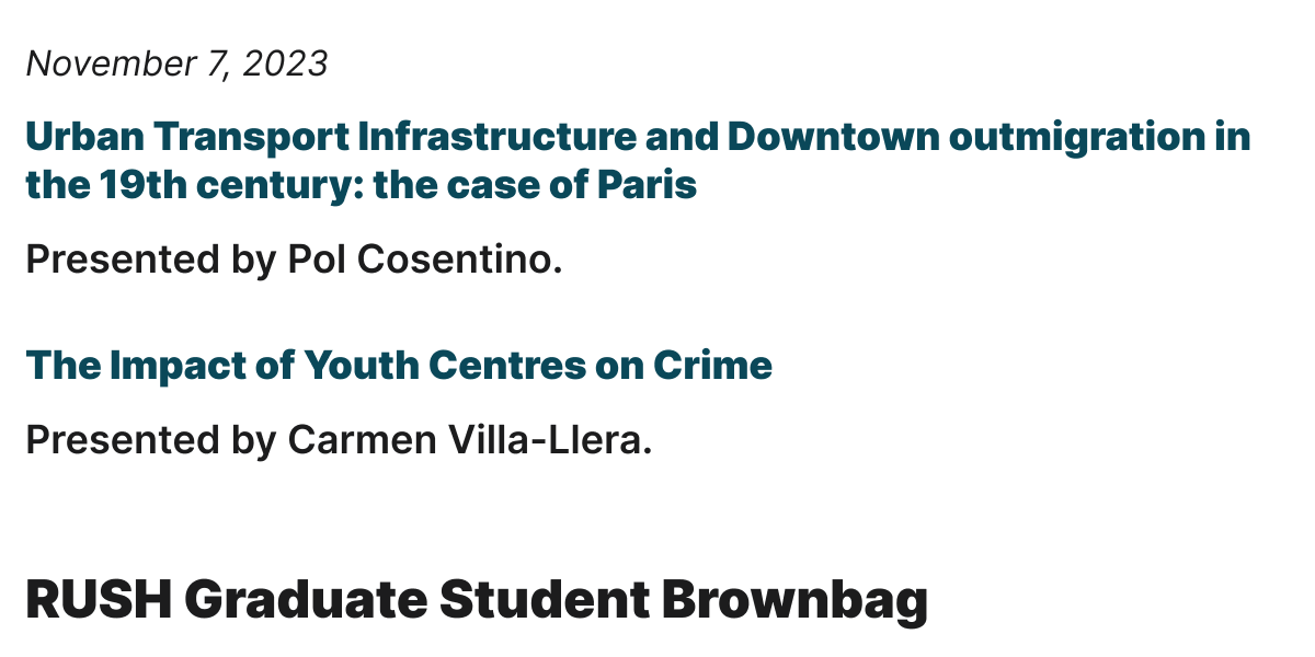 RUSH Brownbag (@rushbrownbag) on Twitter photo Next Tuesday at 2pm EST, <a href="/CosentinoPol/">Cosentino Pol</a> and @cvillallera will be presenting their very exciting work!
Sign-up to Attend: us02web.zoom.us/meeting/regist…
📆: rush-brownbag.netlify.app Next Tuesday at 2pm EST, <a href="/CosentinoPol/">Cosentino Pol</a> and @cvillallera will be presenting their very exciting work!
Sign-up to Attend: us02web.zoom.us/meeting/regist…
📆: rush-brownbag.netlify.app