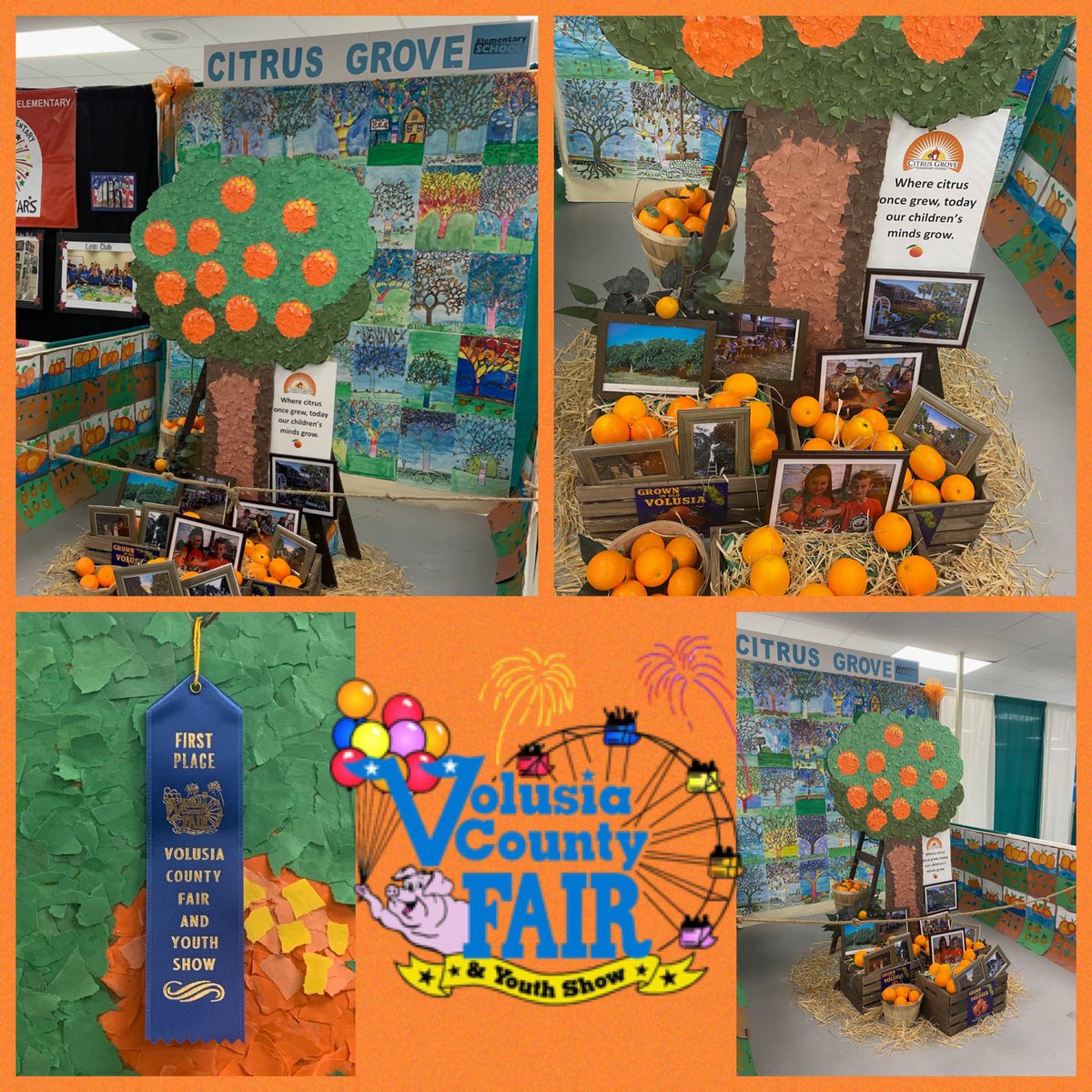 Tonight is opening night <a href="/VCFair/">Volusia County Fair</a> open until November 12th. In the education booths <a href="/CitrusGrove_VCS/">Citrus Grove Elementary, Deland FL</a> guided by <a href="/MrGarait/">Frank Garaitonandia</a> features hundreds of  art pieces from kdg, 3rd &amp; 4th graders with ALL Eagles at CGE creating the tree. We grow and blossom where groves once did. #cgeeagles