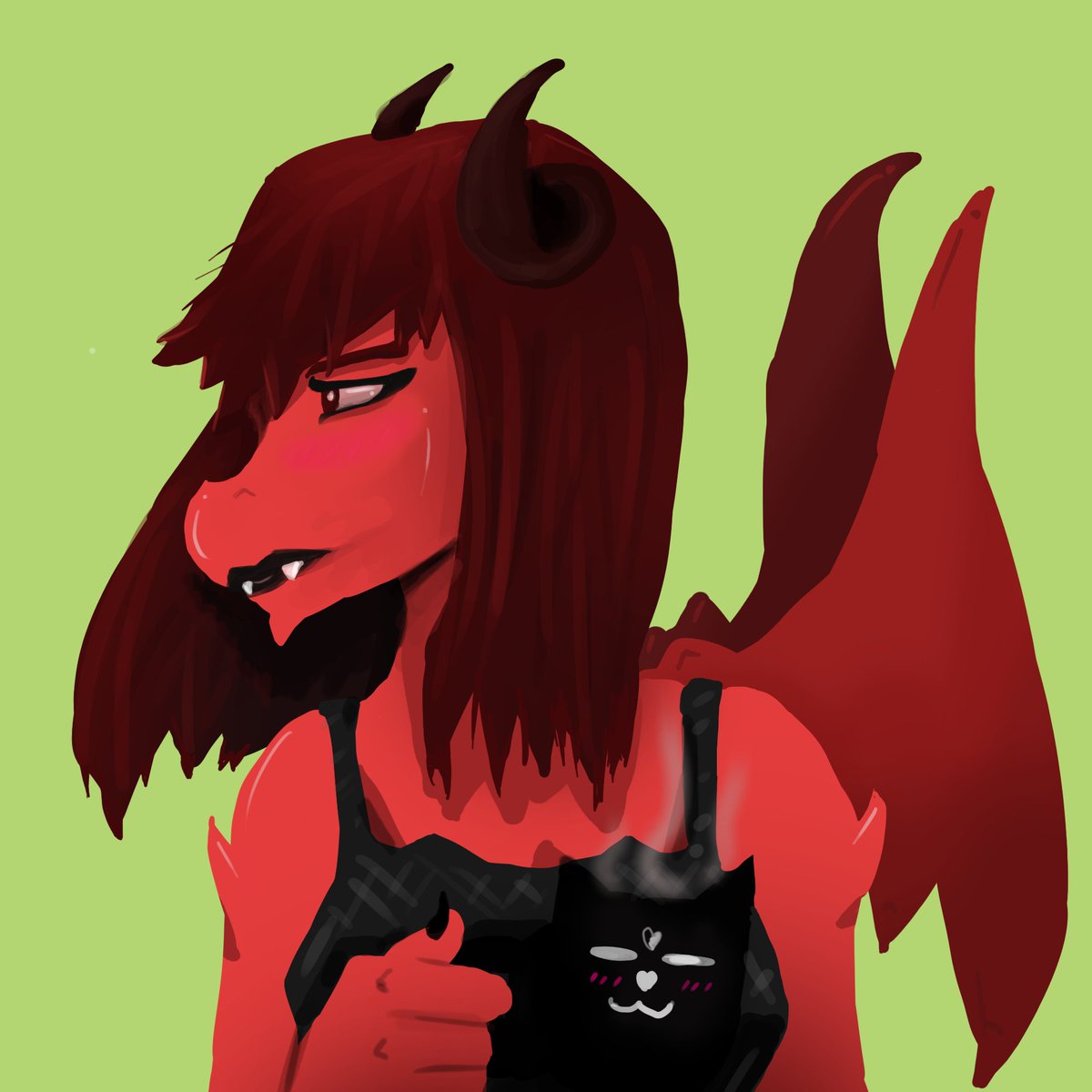 necrovale's tweet photo. im a dragon yey #art #furry #pfp #dragon #red https://t.co/WxMtnSN3zG