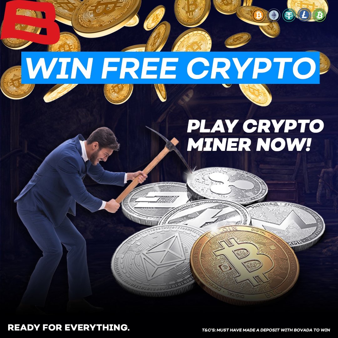 Bovada_Casino's tweet photo. ⛏️ Crypto Miner Giveaway ⛏️
We are giving FIVE 🖐️of you a crypto bonus worth $50 each!
Play here ➡️ https://t.co/cM6Tz9ISUH
Reply with a screenshot of your score AND #GetMining⛏️ to enter!
Terms: https://t.co/7wWEnNNwF4 https://t.co/P0kjRyL6ea