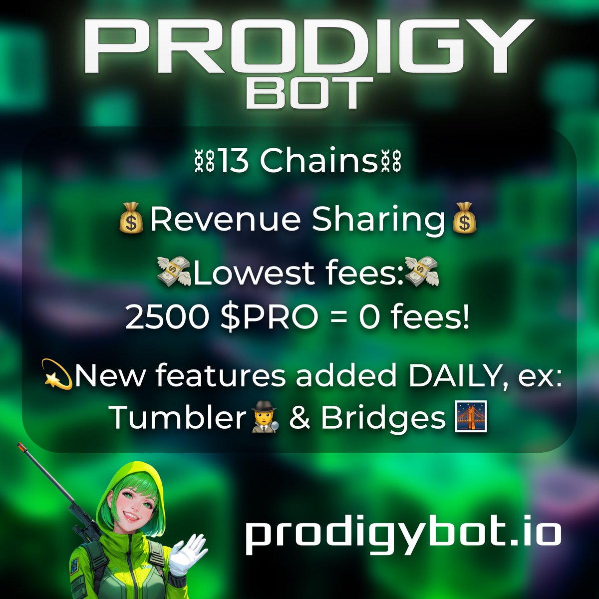 ProdigyTradeBot's tweet photo. @Poe_Ether 3 months. Non stop work. $PRO. https://t.co/BlIDHyTQXD