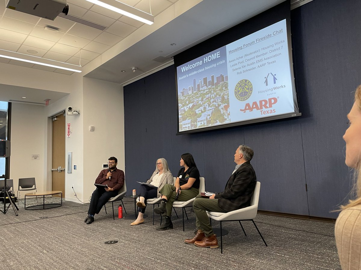 Pleased to join @LesliePoolATX, @AARP, @hbaaustin and @ABoR_REALTORS to discuss Austin’s HOME Act which will expand middle housing across this growing city. Looking forward to the discussion!