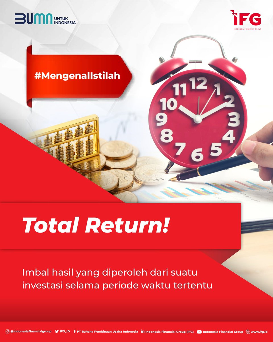 IFG_ID's tweet image. Hola #insanIFG!

Sudahkah kamu mengenal istilah di atas? Jangan lupa untuk terus dimengerti ya 😄

#TotalReturn
#Return
#MengenalIstilah
#IFG
#HoldingAsuransi
#HoldingInvestasi
#HoldingPenjaminan
#AKHLAK
#BUMNUntukIndonesia
#Saham
#Obligasi
#Asuransi
#IstilahInvestasi