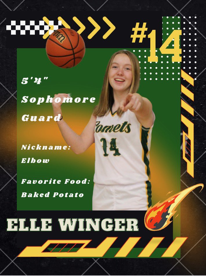 Our first player spotlight of the year goes to Elle Winger. She has worked incredibly hard this past year to contribute on the floor. She will also make everyone on the team laugh multiple times a day. ELBOW!