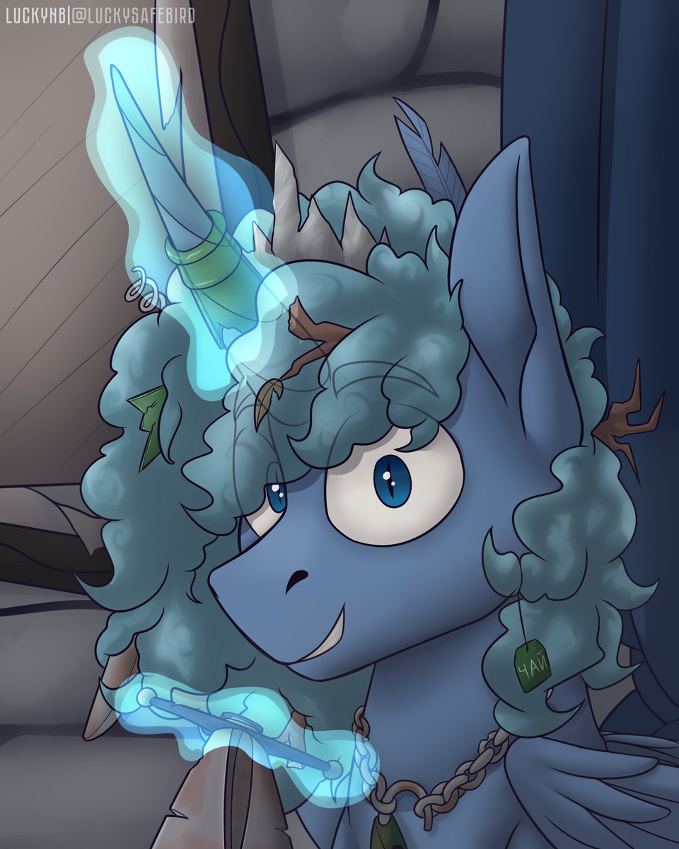 LuckySafeBird's tweet photo. Commission of almost sane alicorn https://t.co/nHy2Bjh0mC