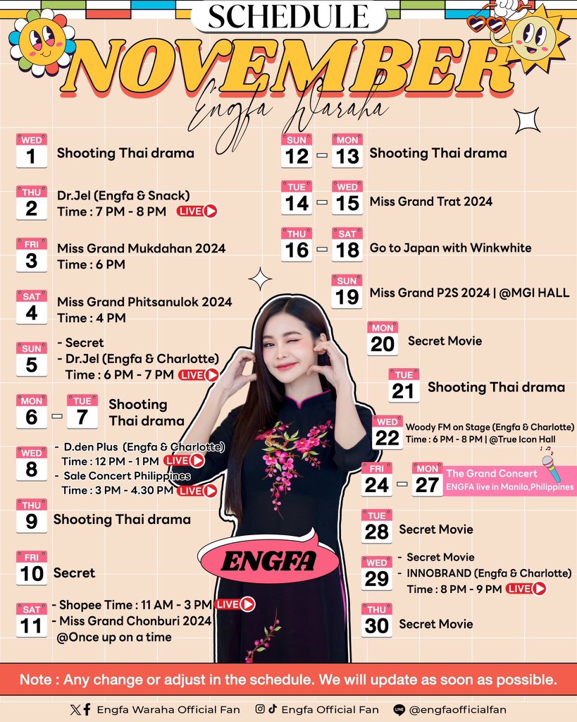 KRI4NG's tweet photo. ᅟᅟᅟᅟᅟ
ᅟ Mês de novembro começou e já temos trabalhos na agenda 🥳
ᅟᅟᅟᅟᅟᅟᅟ https://t.co/uX5AoNuTkJ