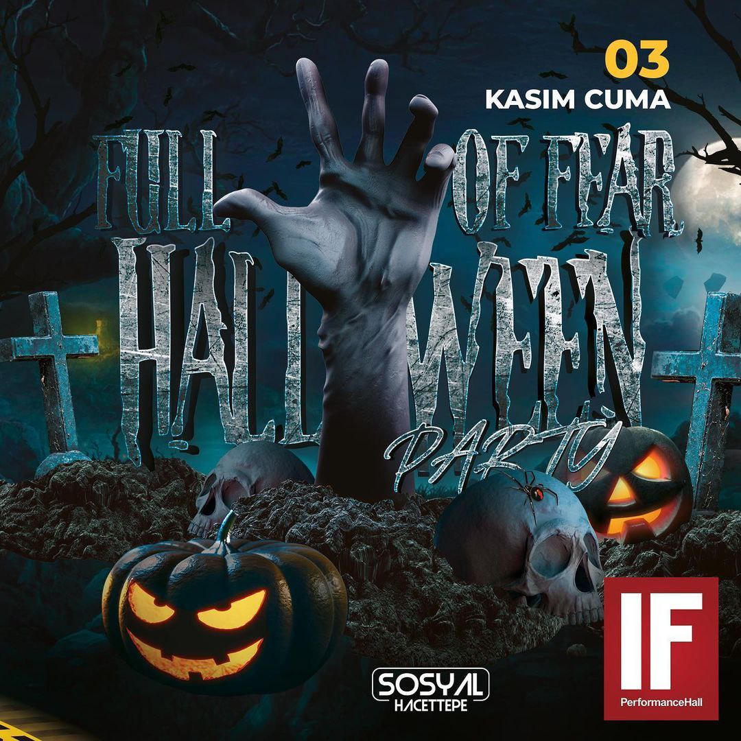 IFPerformance's tweet photo. "FULL OF FEAR HALLOWEEN PARTY" bu akşam saat 20'de IF sahnesinde!
Biletler https://t.co/ysdHoBdYtV
Sonrasında ise saat 00.00'dan itibaren "POPEYE" sizlerle...🤘
#IFPerformance #IFPerformanceHall #ifperformance #Ankara #Event #GeceIFteBiter #HalloweenParty #FullOfFear https://t.co/Ra0ay92vVk