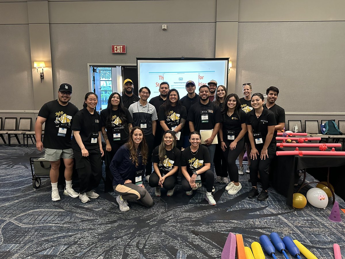 Long Beach State APE credential and grad students presenting our favorite thematic activities at the NationalAPE Conference 🤩👏👏 <a href="/CA_AdaptedPE/">SCAPE</a>