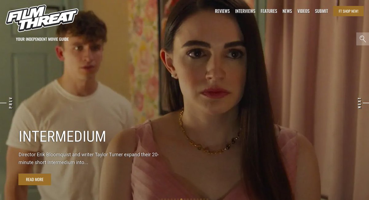 FilmThreat's tweet photo. “…has a rude awakening when she meets Kyle, a ghost whose house she now resides in.” Did Intermedium need to be fleshed out into a feature-length title? Read Bobby LePire's review to find out.
https://t.co/2g3A5PAz6E #SupportIndieFilm #Intermedium #Ronance #Drama https://t.co/4qE2L3Smnr