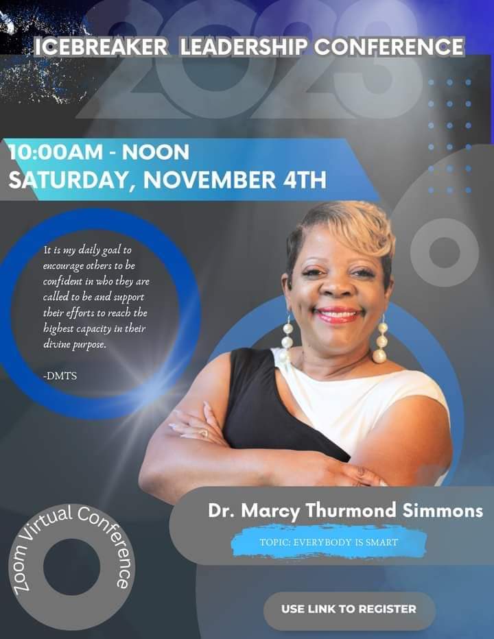 DrMarcyCONNECT's tweet photo. I am excited to be presenting at the Icebreaker Leadership Conference this Saturday @ 10am. Shout out to DrSamose L. Mays and the Polished Professionals Network for affording me this opportunity! #ConnectingPoints https://t.co/tizW6kP15h