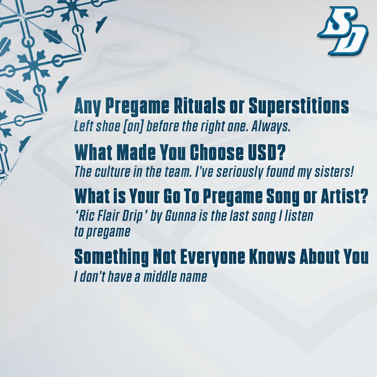 Our next newcomer is another Aussie 🇦🇺

Mila Wawszkowicz joins us from Maitland, Australia. Let's get to know her! ⬇️

#GoToreros #BlueBlood