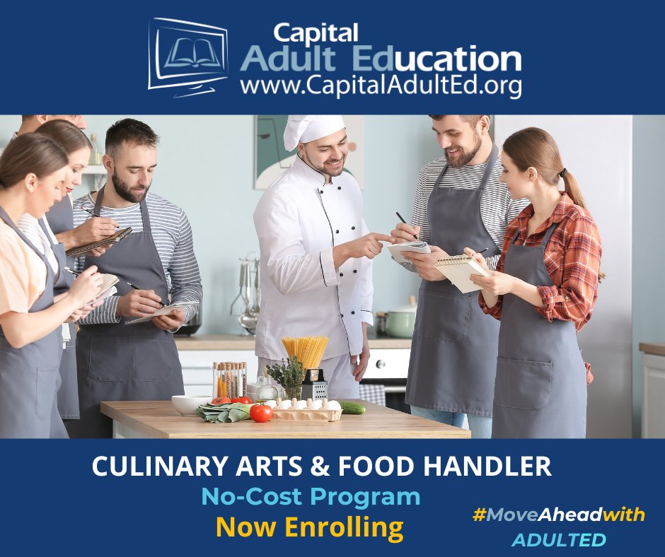 CapitalAdultEdu's tweet photo. Did you know we offer FREE training for jobs that feed directly into our school districts?
Visit our website at https://t.co/iJcXokWRjA
#CAERC #CapitalAdultEducation #ESL #GED #CareerTech #HSDiploma https://t.co/9f1dZO2ZKj