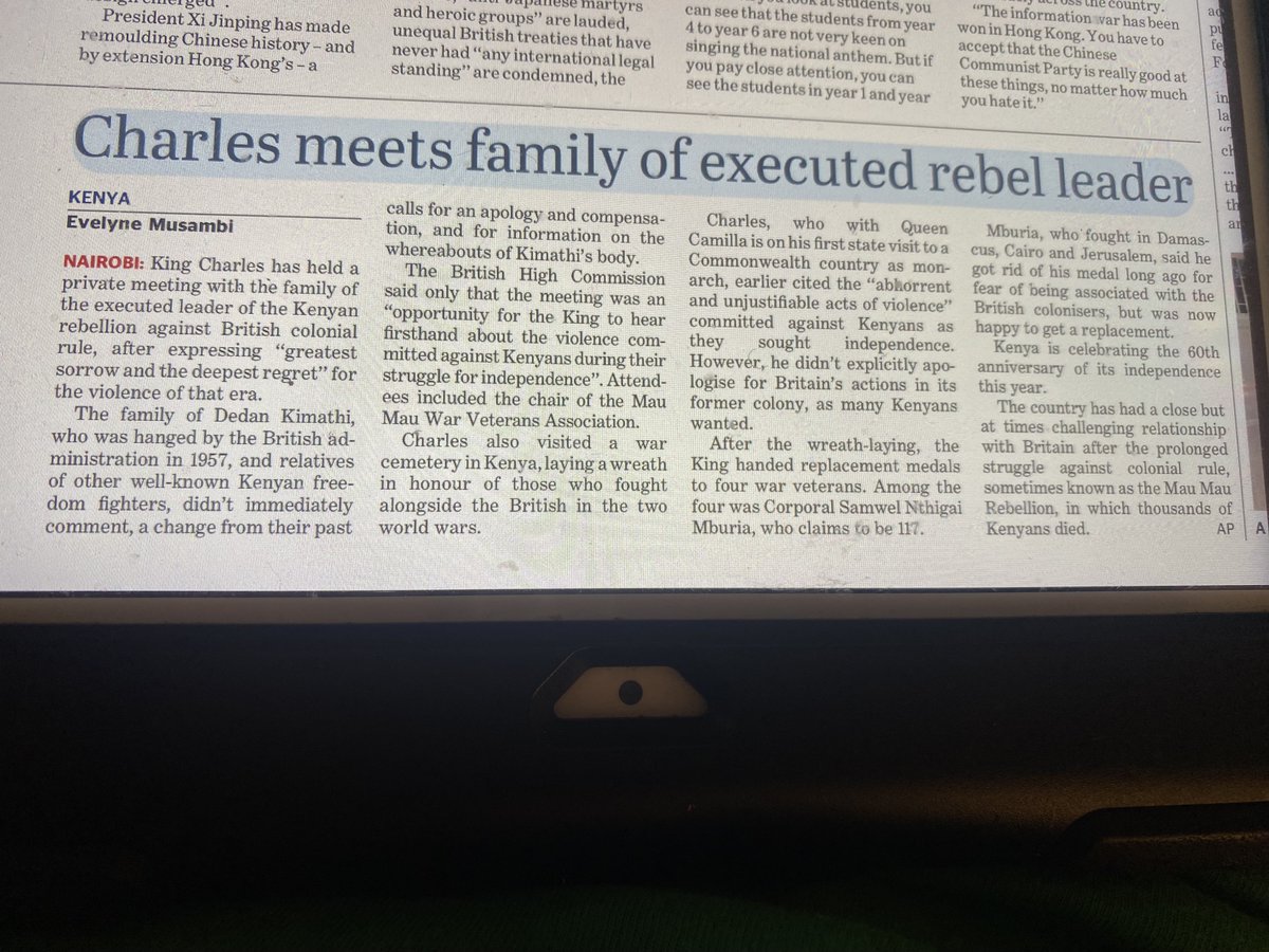 Good to see His Majesty King Charles III acknowledge British colonisation of Kenya came with “abhorrent and unjustifiable acts of violence”. Now when our King comes to Australia can we expect contrition and apology for all the murders of the “natives” unofficially committed?