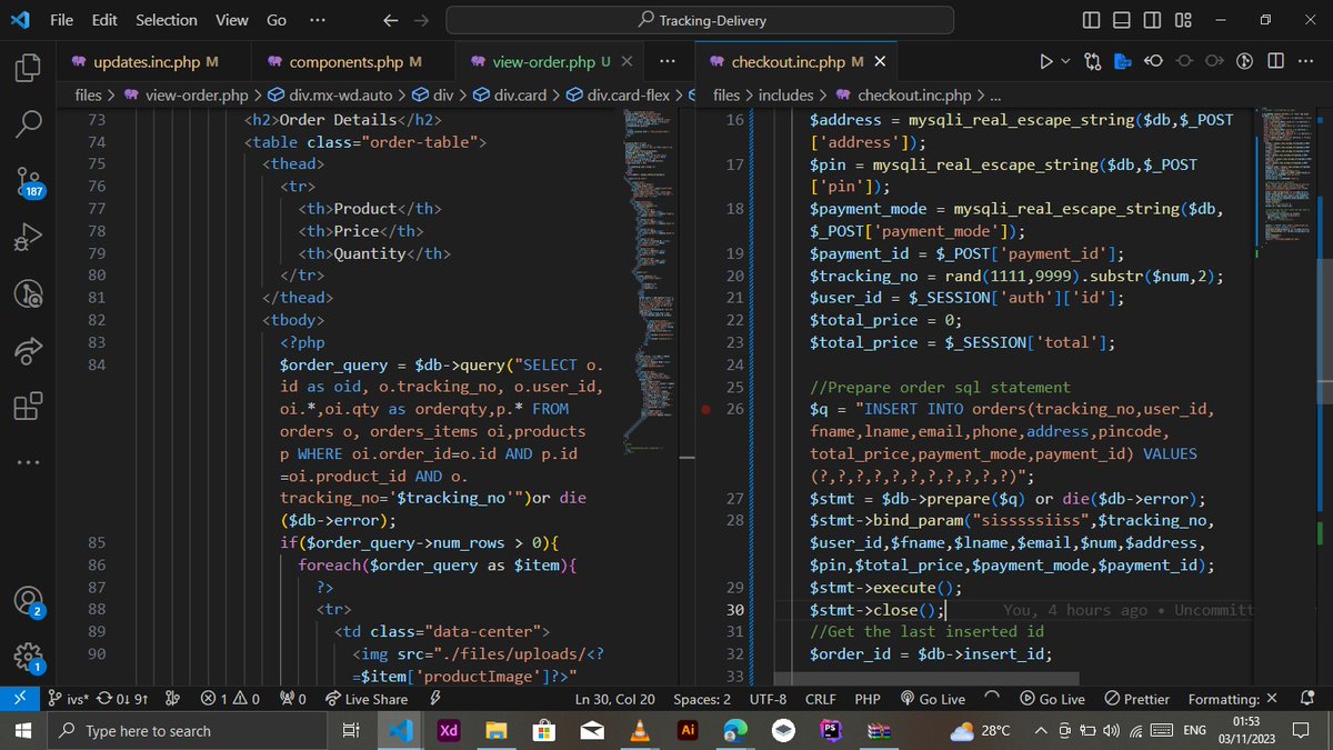 Ivan_webdev's tweet image. The current project am working on using #html, #css, #php, and #javascript. database #mysqli and server #Xampp. Let us build more projects my fellow developers.