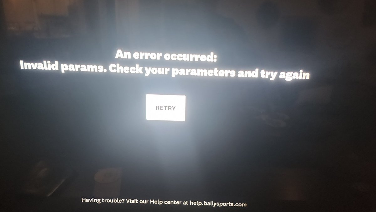 You better check YOUR params, @ballysportshelp !! Not me! #awfulerrormessages