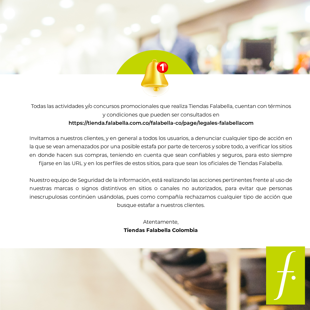 Falabella Colombia tweet media