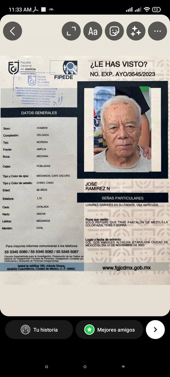 paulapaez231's tweet photo. Urge localizar a esta persona, es familiar de una amiga. ¡Compartan por favor!
Máxima difusión!!;

#lehasvisto
#sebusca
#desaparecido 
#2deNoviembre
@FiscaliaCDMX 
@SSC_CDMX 
@Alc_Iztapalapa https://t.co/lyTN0h52Wr