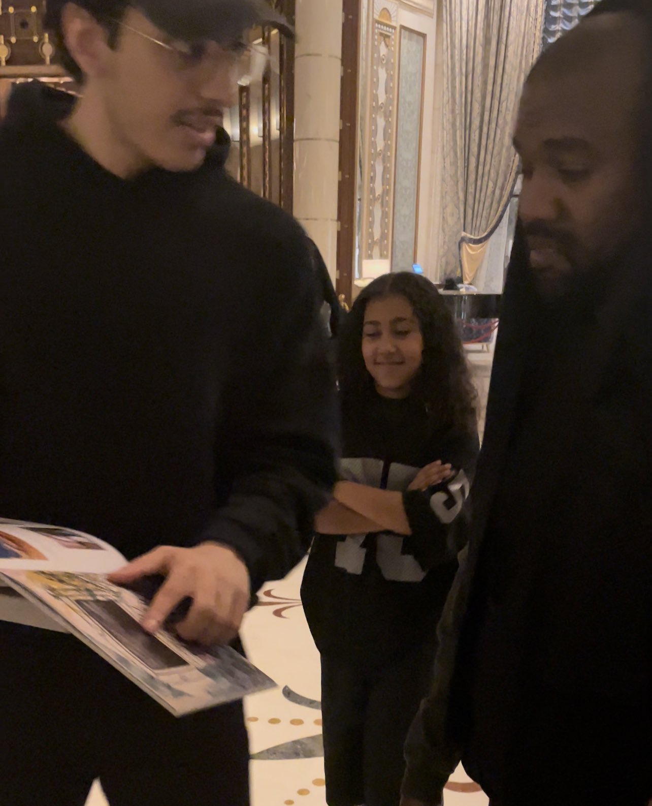 Kanye West: Snakeskin Backpack in NYC: Photo 2596229