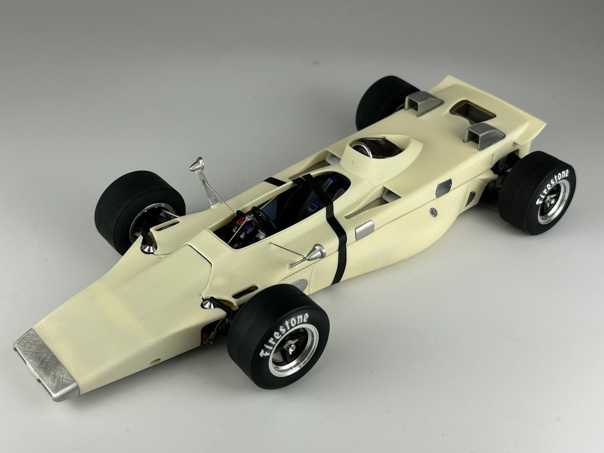 modeler_takuya's tweet photo. 〜Lotus 56B〜
仮組みと表面処理が終わり〜😉
これから塗装していきます🫡
#カーモデル #ロータス56b #モデルファクトリーヒロ #ホビースペース36 #mfh #lotus56b #hobbyspace36 #ModelFactoryHiro https://t.co/cV9HOom7rJ