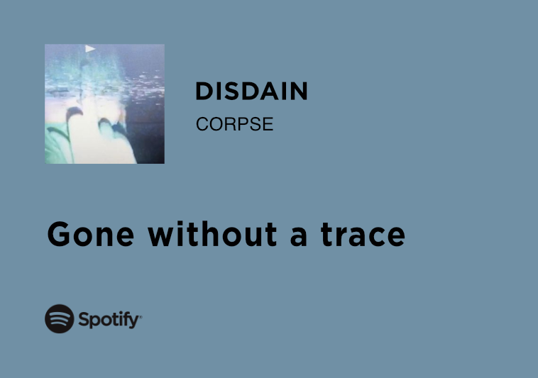disdain - corpse