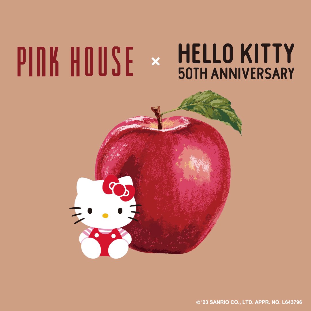 PH_sapporo's tweet image. 【メルローズ50周年限定アイテム】
🍎PINK HOUSEXHELLO KITTY🍎
コラボレーションアイテム発売♥
RELEASE 11/3(fri.)

#ハローキティ
#HELLOKITTY
#helloyou 
#hellokitty50th
#PINKHOUSE
#MELROSE_50th