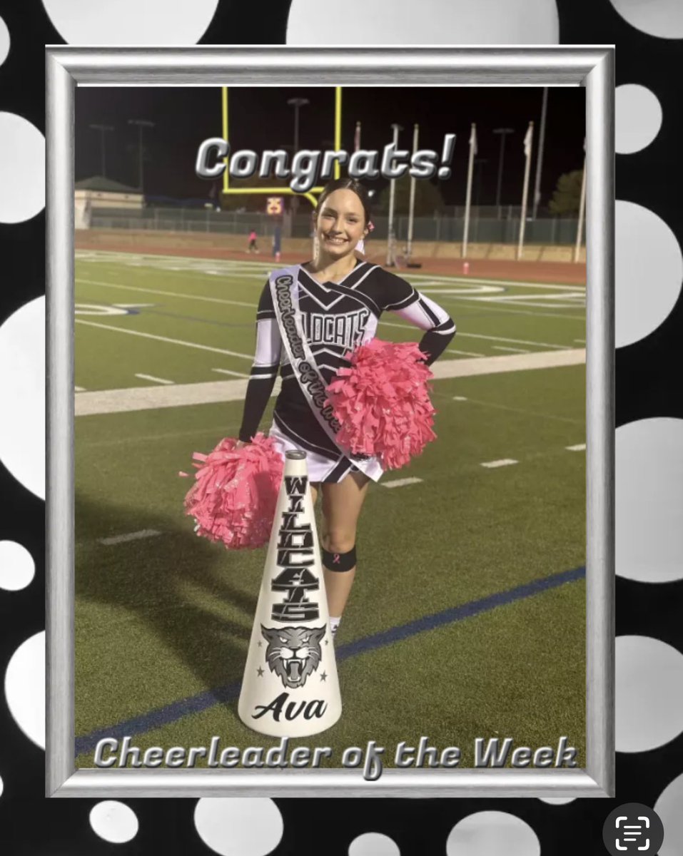 Congratulations to our Cheerleader of the Week, Ava!! We see your hard work and effort!! Thank you for bringing your best to the mat at every practice!! We love you Ava!! ⁦@NISDSotomayor⁩ ⁦@SotomayorPTSA⁩ ⁦@WildcatsDen_SA⁩