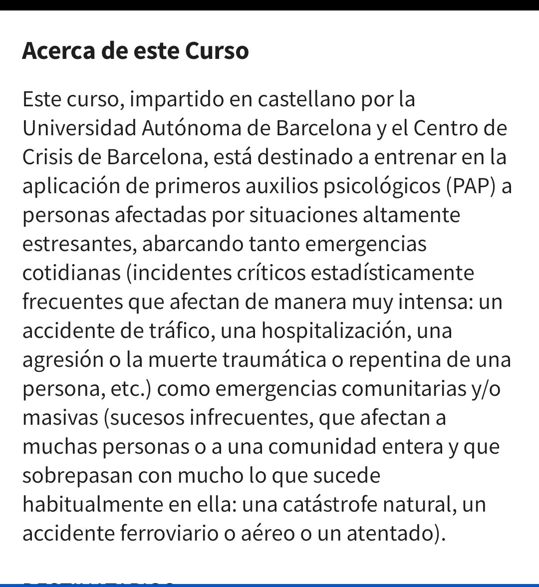 DahliaBat's tweet photo. Si dan talleres literarios y en sus talleres se tocan temas sensibles como la violencia, el trauma o la autobiografía les recomiendo 4 cosas:
1.- Que hagan enfasis en que la creación literaria no sustituye la terapia.
2.- Que tomen un curso de primeros auxilios psicólogos, les dejo la recomendación del de Coursera que fue el que tomé para acompañar abortos.
3.- Que previo al taller se establezcan reglas para que el espacio sea seguro.
4.- Que tengan un protocolo para hablar de temas íntimos que contemple un cierre.