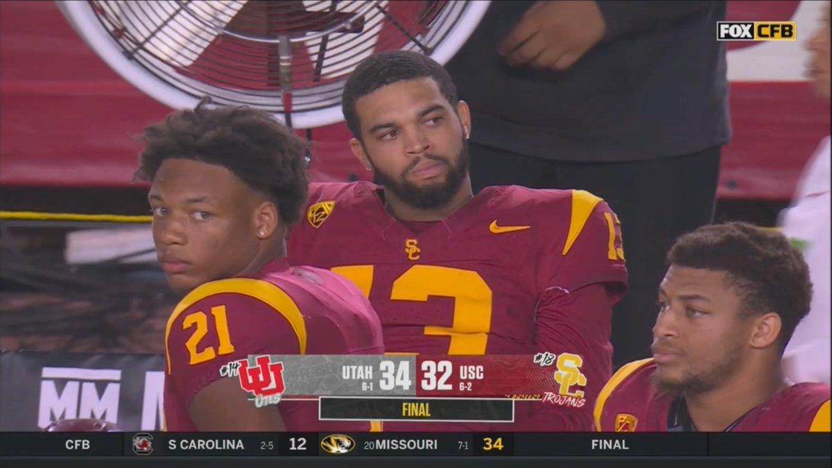 CBSSports's tweet photo. USC vs. Utah: 0-3

USC vs. anybody else: 17-2

(Lincoln Riley/Caleb Williams era) https://t.co/8ny9bVBdXL