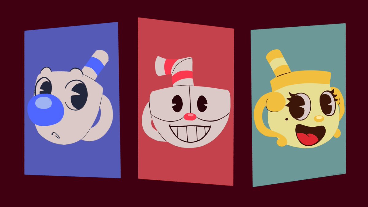 PauuPrintss's tweet photo. [Repost] CupTrio frames from my old Animation meme [Everybody Loves Me]

#Cuphead #Mugman #MsChalice #CupTrio https://t.co/q64RNeZEt9