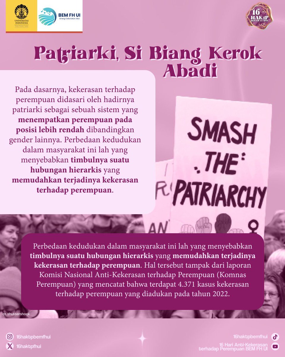 16haktpfhui's tweet photo. Seiring berjalannya waktu, budaya patriarki tanpa kita sadari juga telah merambah ke media-media digital, loh!

Kamu ingin tahu lebih lengkap mengenai bentuk-bentuk patriarki dalam media digital serta cara mengatasinya? Yuk, simak infografis di atas untuk informasi lebih lengkap! https://t.co/guKG026xSC