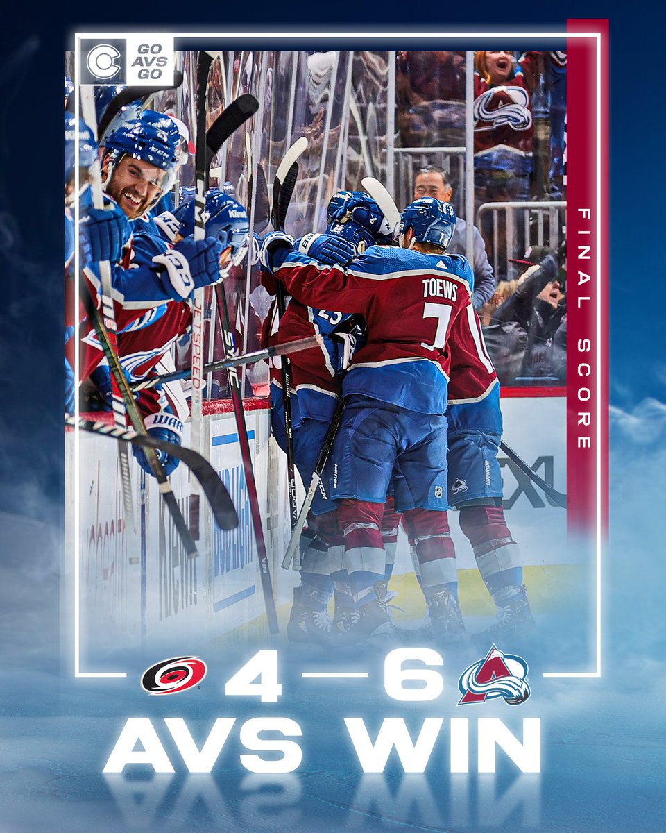 This thing called Colorado Avalanche hockey is kind of fun, no?

5-0 🎉

#GoAvsGo