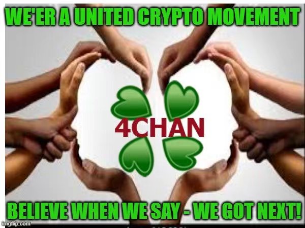 #4chan is the birthplace of #memes, #4chantoken is a symbol of a sovereign individual, holding $4chan means you support globalist, and preaching 4chan is to make more people become the new world citizens on #Web3 #crypto #4chanArmy 
#memecoin #memetoken #4chanmovement #altcoin