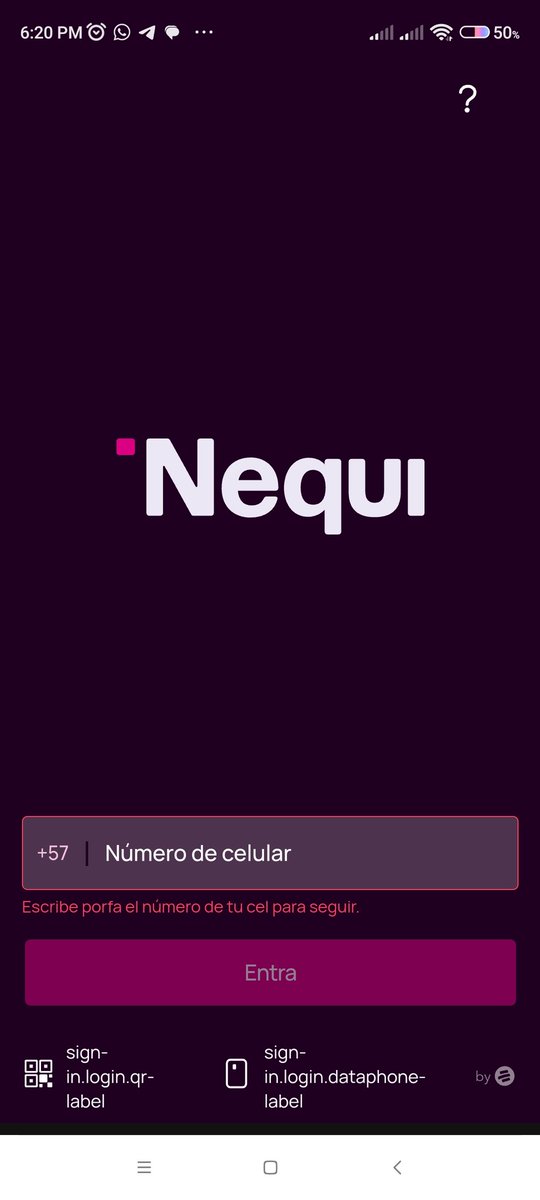 TomyTorres85's tweet photo. Bonita la interfaz y la nueva imagen de Nequi pero creo que se les olvidó que lo mas importante para los usuarios es que podamos entrar y administrar nuestro dinero mas que todo en los dias de 15na https://t.co/AVIRYgQVLK