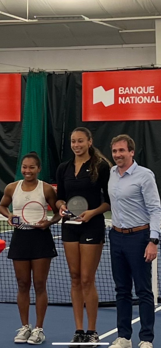 YGagnonCAQ's tweet photo. Bravo aux demi-finalistes Isabelle Boulais et Arina Rodionova qui ont conclu leur participation au Challenger Banque nationale ce PM.

J’ai vu votre performance et je ne peux que m’incliner devant tant de talent 😱 Bonne continuité 🎾 #sport #tennis #arvida #Jonquière https://t.co/hUz3bZhKX1