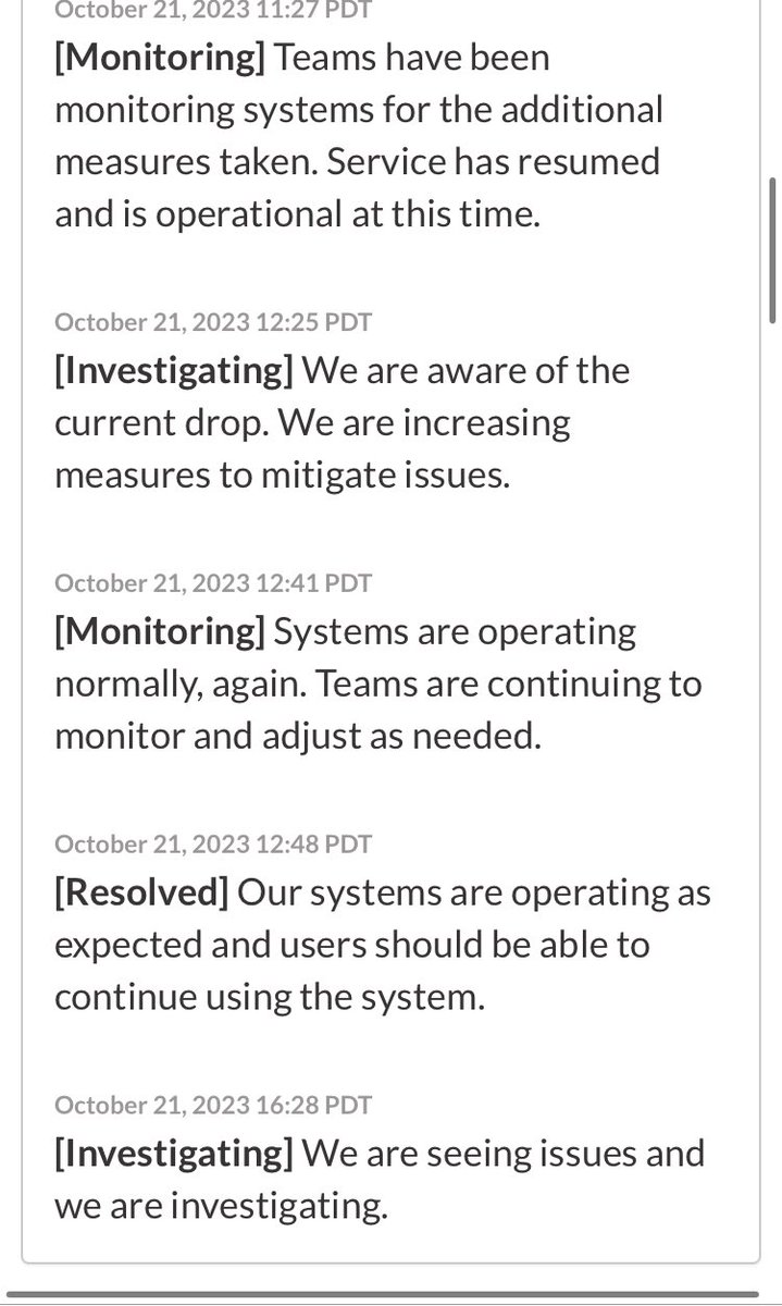 rsbvr's tweet image. #robloxdown #robloxstatus The reoccurring incident is now marked as investigation as a partial outage. #roblox
