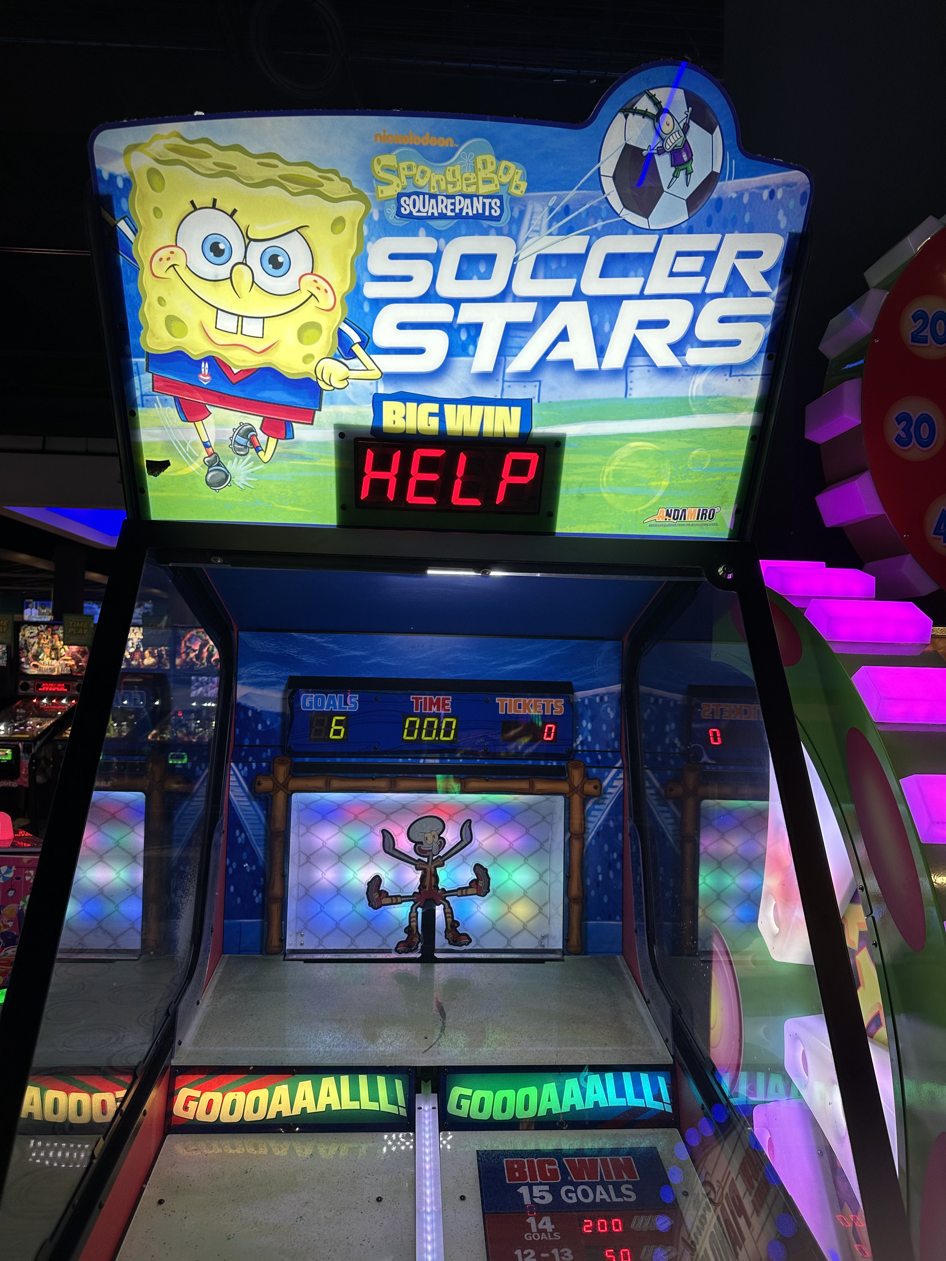 Spongebob: Soccer Stars by Andamiro, Arcade Machines