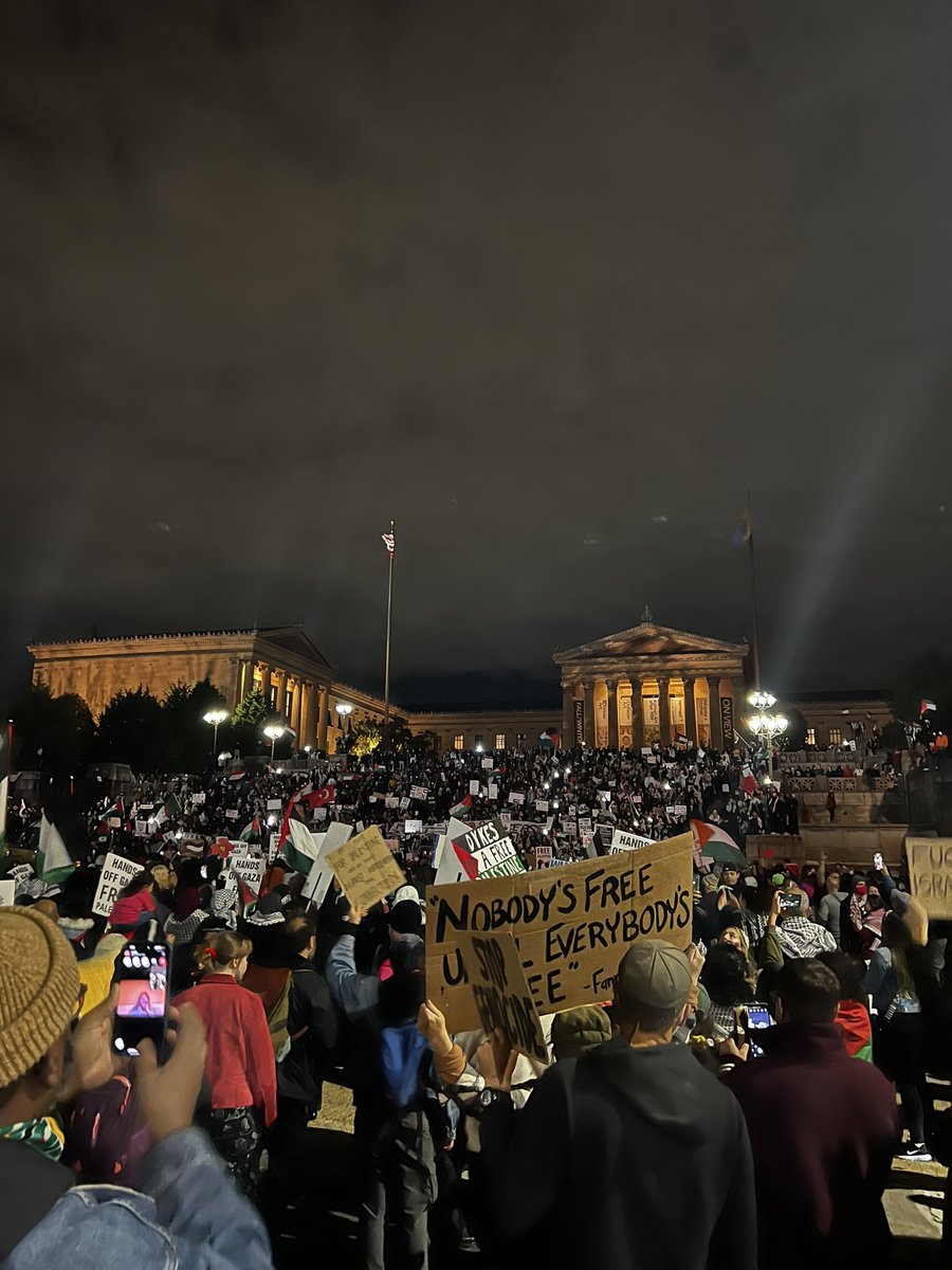 prismxp's tweet photo. Philadelphia for Palestine, no genocide in our name https://t.co/2ZnWoDktUq