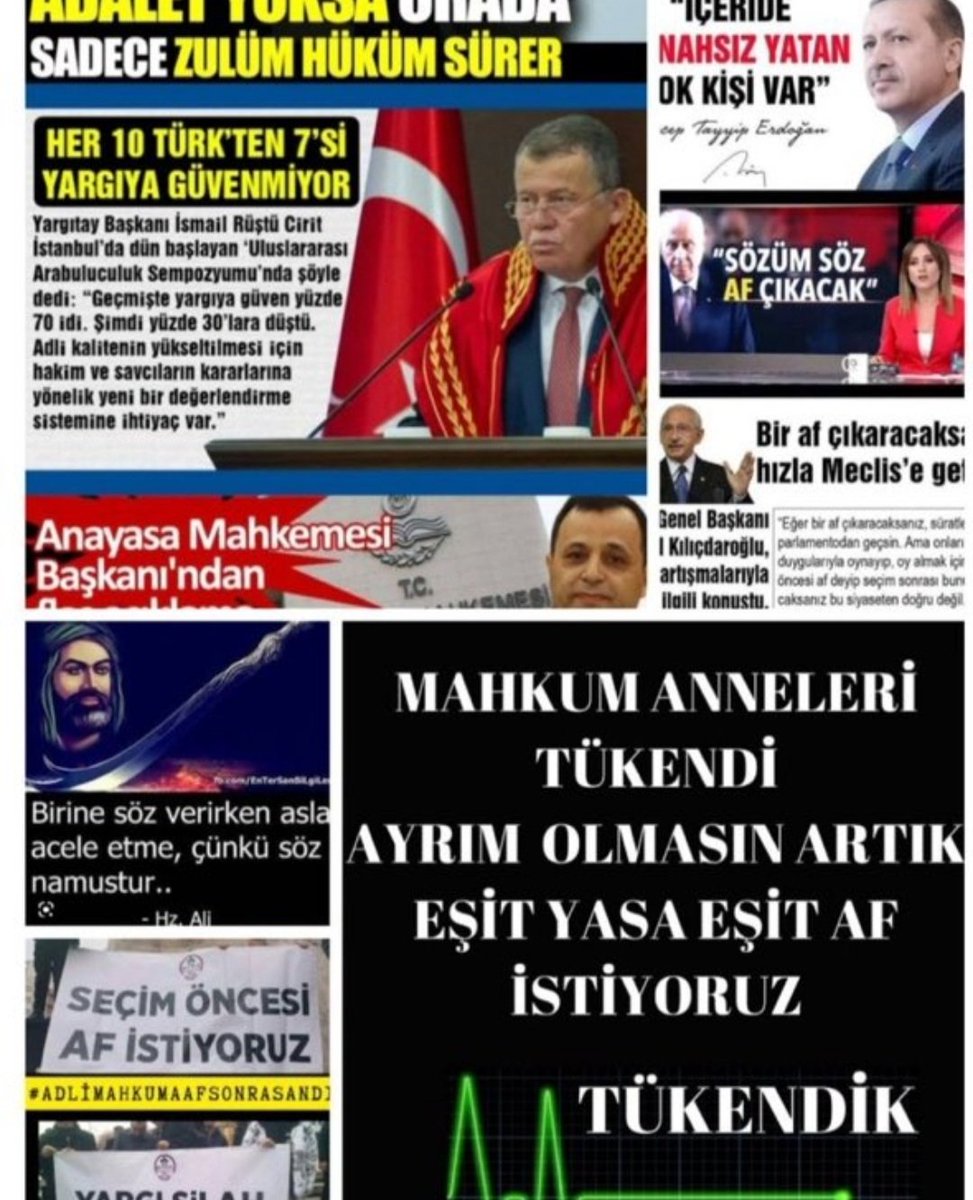 Hayatların kurtulması için 
#GenelAf
AdliMahkuma ErdoğanAffı
<a href="/cuneytyuksel_/">Prof. Dr. Cüneyt Yüksel</a> <a href="/AvOrhanKIRCALI/">Av. Orhan KIRCALI 🇹🇷</a> 
<a href="/bulenttufenkci/">Bülent Tüfenkci</a> <a href="/avoguzhankaya/">Av. Oğuzhan Kaya 🇹🇷</a> 
<a href="/Emine_Gozgec16/">Av. Emine Yavuz Gözgeç</a> <a href="/AvMustafaArslan/">Av.Mustafa ARSLAN</a> <a href="/avSelmanEser/">Selman Oğuzhan ESER 🇹🇷</a> 
@AvSaffetbozkurt <a href="/avomerozmen/">Ömer Özmen</a> 
<a href="/avsengulk/">Şengül KARSLI</a> <a href="/av_nurettinalan/">Nurettin Alan</a> 
<a href="/fahrettintgrl64/">Av. Fahrettin Tuğrul</a>
<a href="/dbdevletbahceli/">Devlet Bahçeli</a> 
<a href="/yilmaztunc/">Yılmaz TUNÇ</a>