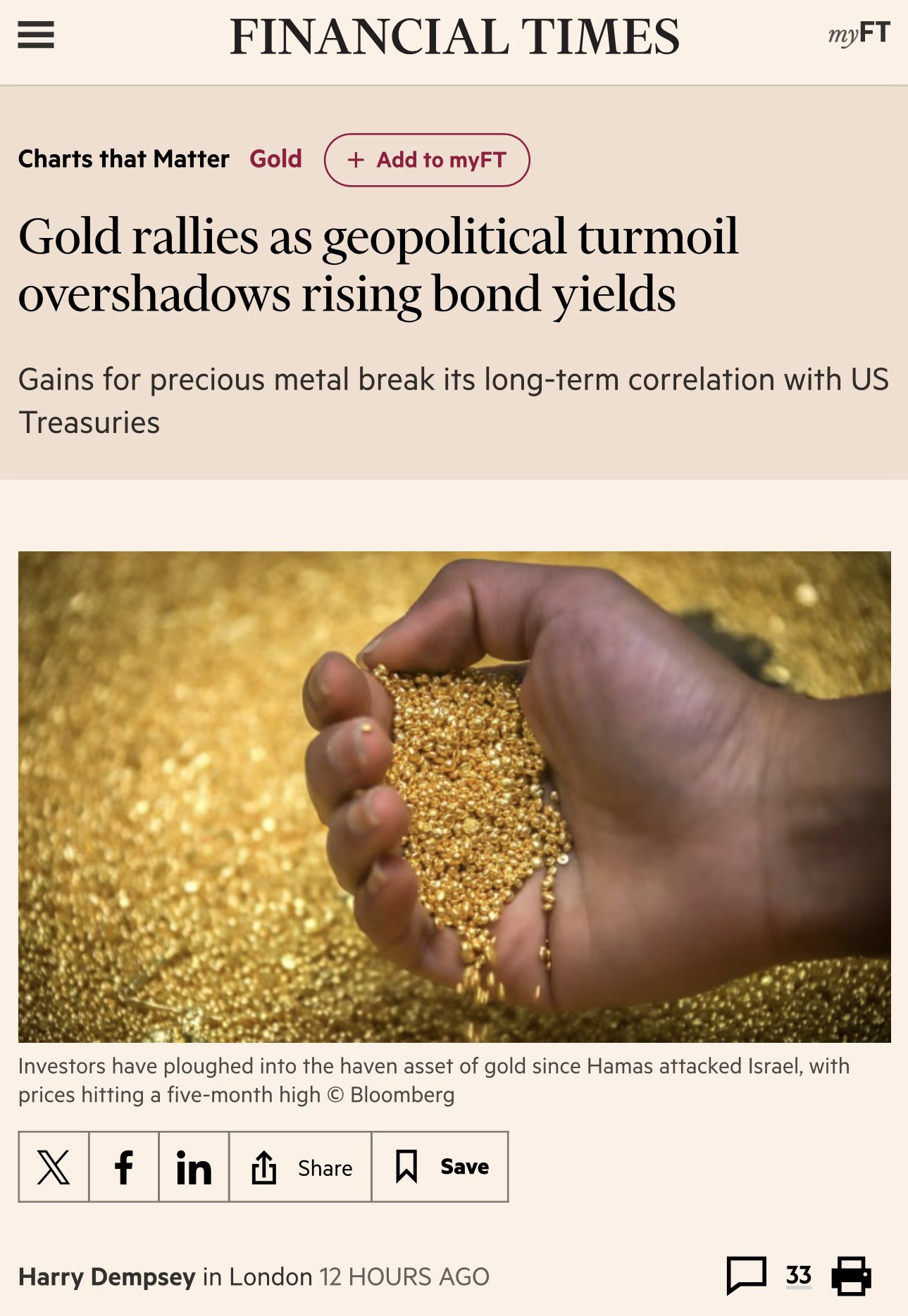 Gold rallies as geopolitical turmoil overshadows rising bond yields