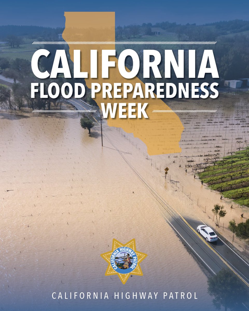 October 21-28 marks California Flood Preparedness Week. Stay informed and prepared for flood risks in your area.

◻️ Learn evacuation routes. 
◻️ Build an emergency kit with essentials. 
◻️ Activate alerts and updates. 

More about Planning &amp; Preparedness: bit.ly/48ZY3LH