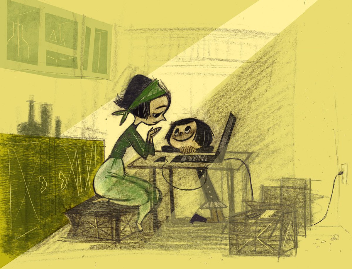 ani_obsessive's tweet image. Concept art by Stef Choi for Coraline (2009), dir. Henry Selick, Laika