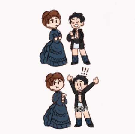 wytchwoods's tweet image. resposting a version of this old doodle that doesn’t have my fursona in it to appeal to a wider audience 😆 hetty/trevor my lifeblood. i need hetty to t-money to appease him so bad. 
#ghostscbs #cbsghosts