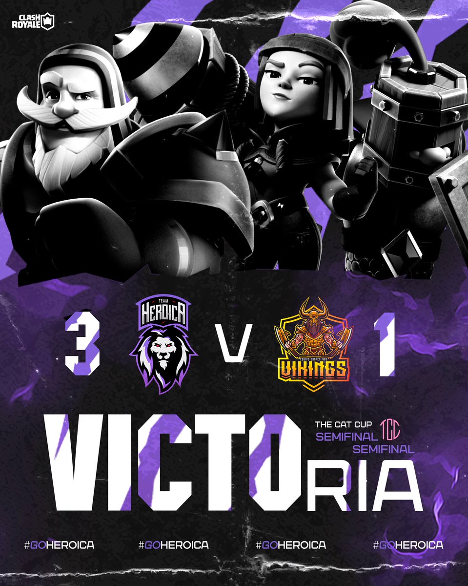 #CR | 💥RESULTADO💥

ESTAMOS EN LA FINAAALLL 🥵🥵🥵 Los 🦁 rugen y dicen presentes en la instancia final de la 🏆.

🟣《Semifinall》
🏟️: <a href="/TheCatCupOK/">THE CAT CUP</a>
🆚️: <a href="/TeamVikings_CR/">ＶＩＫＩＮＧＳ</a>
✅️: 3 - 1 
#WeAreTHeLions 🦁 #HastaElFinal 🦁