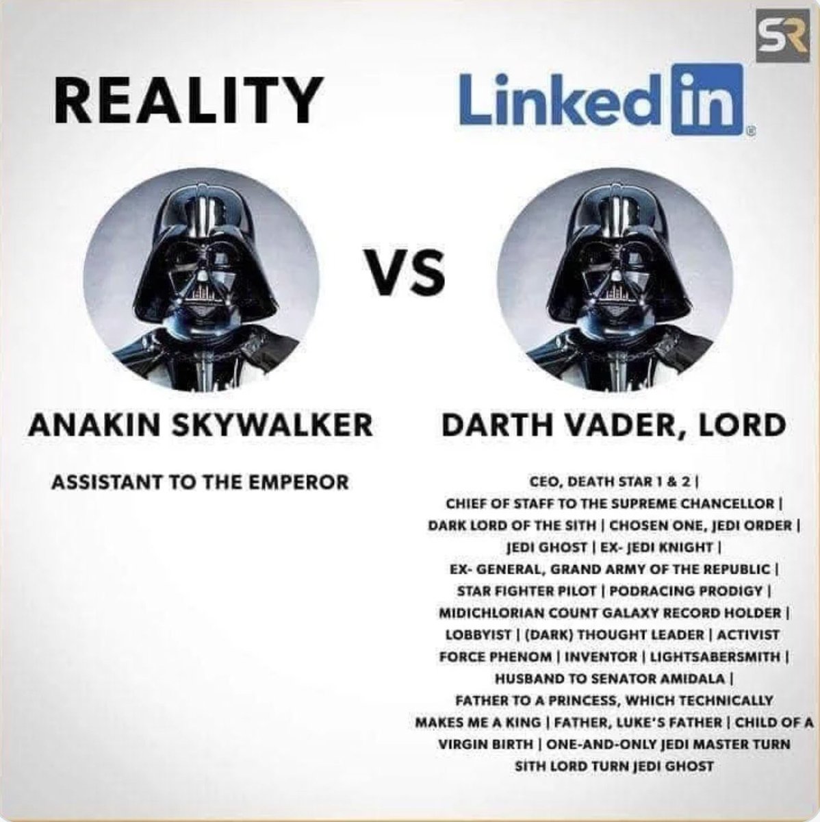 If Darth Vader were on LinkedIn