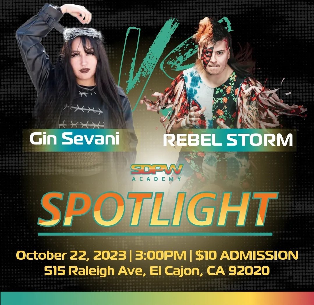 sdprowrestling's tweet photo. π¨ TOMORROW π¨
A lot of action going down on SPOTLIGHT including the kickoff of the Coastal Championship Tournament, Ju Dizz/Boa Silva, and Gin Sevani/Rebel Storm!
#SDPWA #SDPro
π¨ @howellns1 https://t.co/ukr7vHTSs7