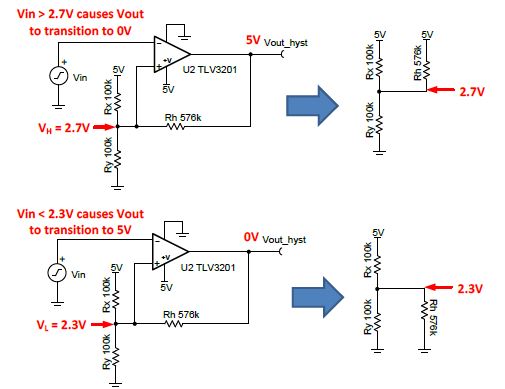digikey's tweet photo. Adding Hysteresis on Comparators 

Learn more -> https://t.co/7o35yiU5qa https://t.co/Ce0Nrr09wL