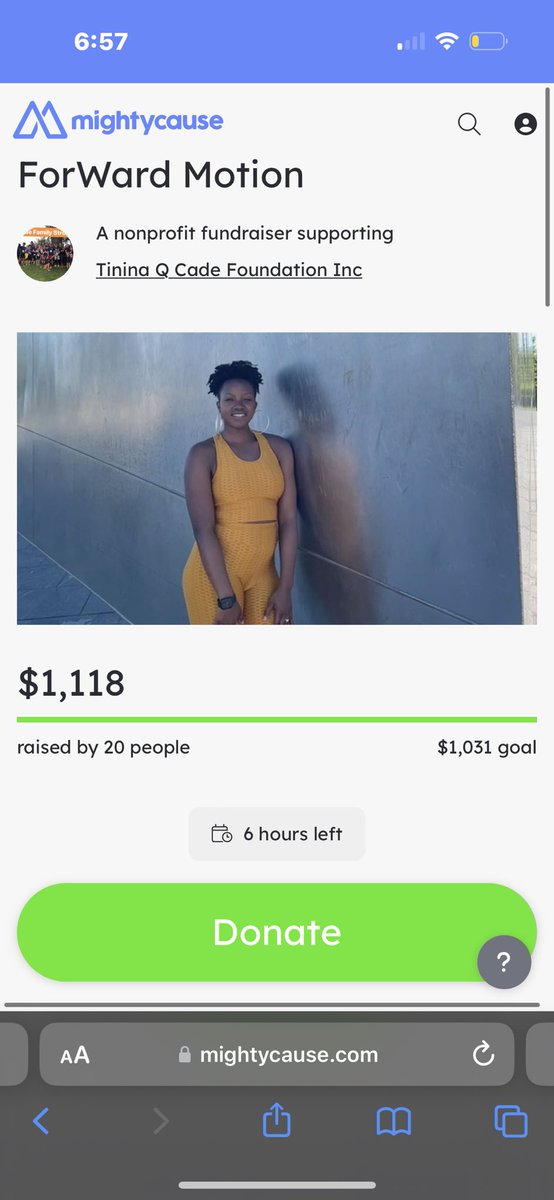 LynieshaWW's tweet photo. First half-marathon complete and fundraiser successful🤩. Thank you EVERYONE who was a part of either journey 🦾🦾!  #ChemistsWhoRun #CadeFoundation #BlackGirlsRun https://t.co/jyS91nltQk