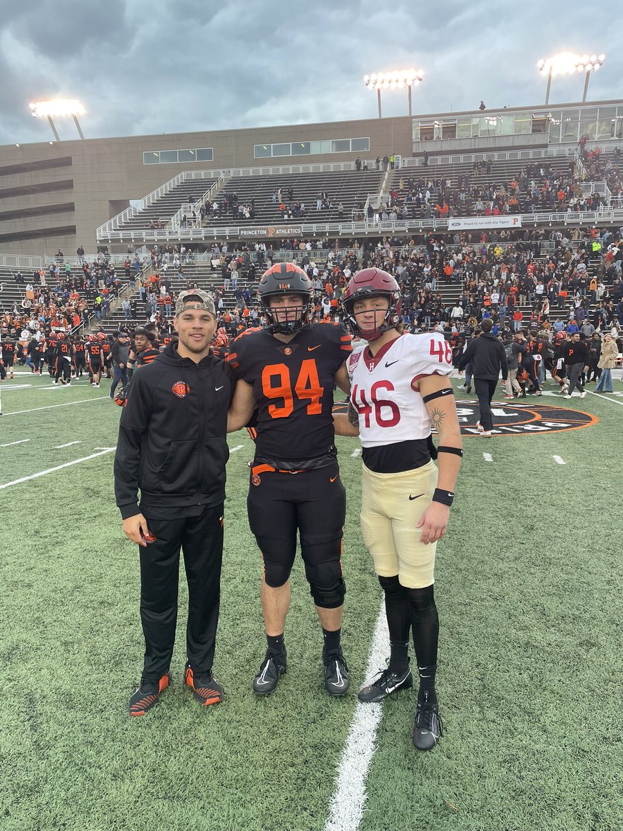 CPFootball17's tweet photo. @CPFootball17 is being represented well in the IVY League.  We are so proud of these young men!  @mason_tylerrr @roccomarc_11 @kirkwoodj2022 
@HarvardFootball @PrincetonFTBL 
@CreightonPrep @gocreightonprep https://t.co/Q5ToWNhNZM